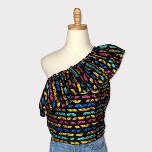 Sezane Adeline Top Multicolor Lurex Size 40 NWT